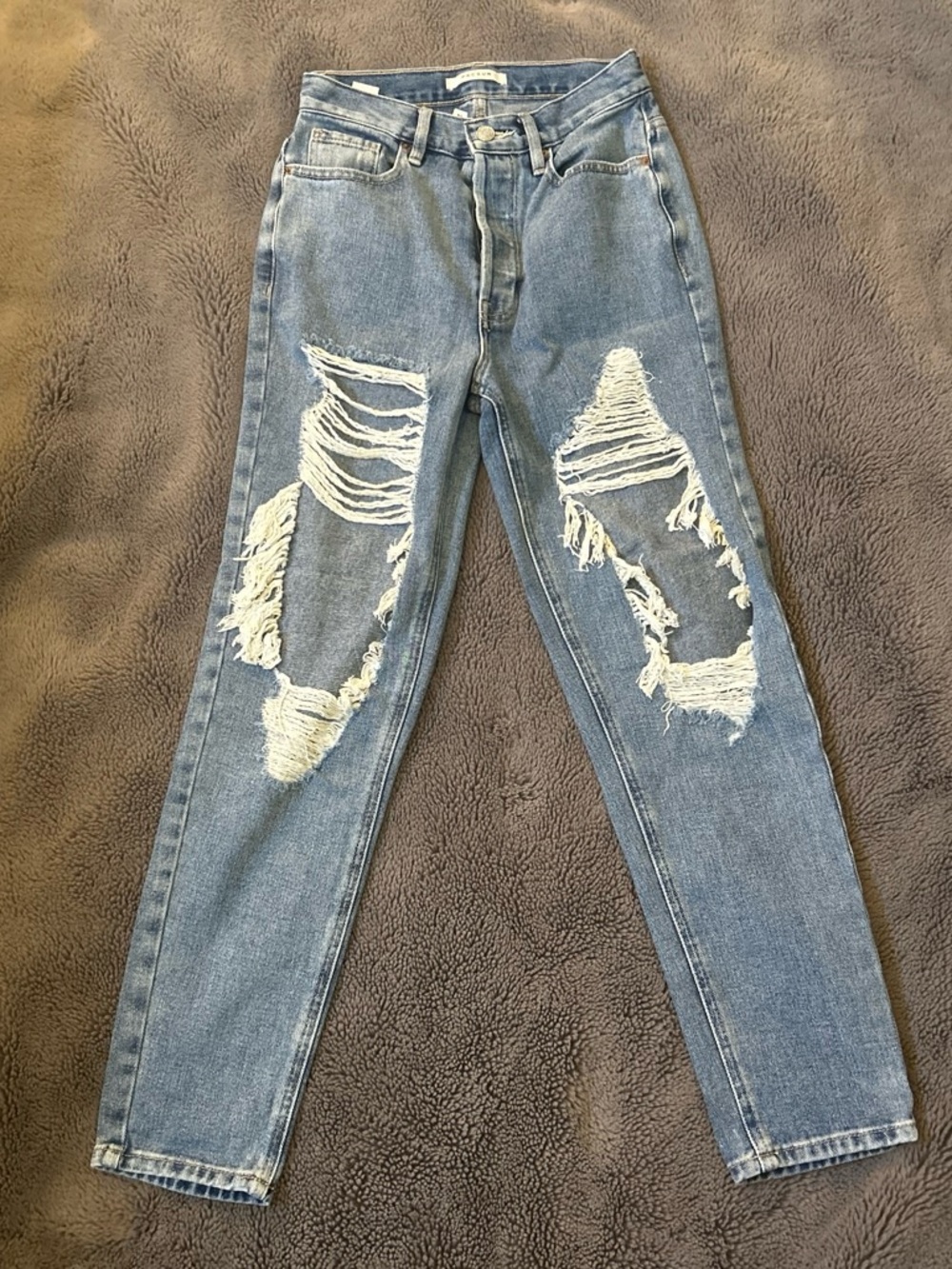 PacSun Light Blue High Rise Distressed Jeans